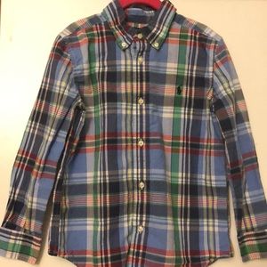 Ralph Lauren button down shirt. Boys size 6